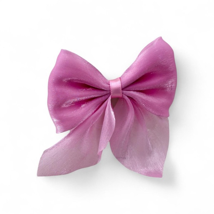 FIOCCO ORGANZA ROSA PC 8X8CM